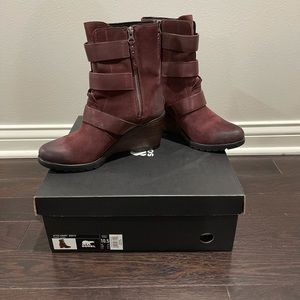 After hours waterproof suede booties. Brand new, never worn. Retails $230